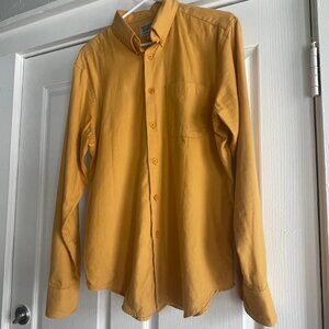 Naked & Famous - Men's Flannel Easy Shirt in Honey Yellow - Size Medium